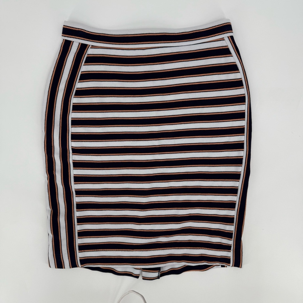 Banana Republic Striped Knit Pencil Skirt, Size 2 Petite, Classic, Chic, Preppy